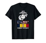 American Flag Combat Action Ribbon Vet T-Shirt