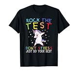 Rock The Test Funny School Professor Teacher Joke T Shirt