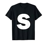 Letter S Capital Alphabet Monogram Initial T-Shirt