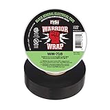 WarriorWrap General 3/4 in. x 60 ft. 7 mil Vinyl Electrical Tape, Black