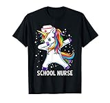 Dabbing Unicorn Funny School Nurse Gift T-Shirt