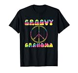 Vintage Tie Dye Peace Sign Groovy Grandma Gift T Shirt