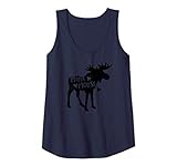 Womens Mama Moose Design Cute Moose Mom Woodland Animal Lover Gift Tank Top