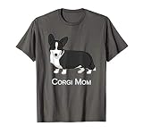 Cute Black Welsh Corgi Mom Dog Lover Cardigan T Shirt