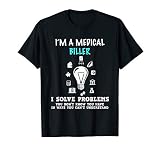 Medical Biller Gifts for Women Coder Funny Billing T-Shirt