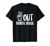 Peace Out Fourth Grade Shirt Last Day of School T-Shirt