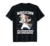 Dabbing Unicorn Nursicorn Funny Nurse T-Shirt