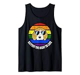 Beagle Dog Gay Pride Rainbow Flag Sunset Lgbt Pride Tank Top