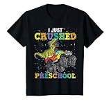 I Just Crushed PreSchool Dinosaur T-Rex Gaming Monster Truck T-Shirt
