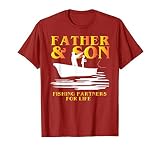 Father and Son Matching Shirts Fishing Partners for Life Tee