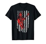 Vintage American Flag Lacrosse Youth Apparel Boys Men Usa T