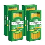 Ticonderoga Wood Cased Pencils Pre Sharpened 2 Hb Soft Yello