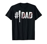 Number One Baseball Dad For Fathers Day 1 Daddy Funny T Shir