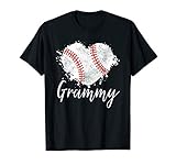 Baseball Grammy T-Shirt Baseball Love Heart T-Shirt