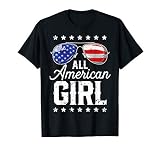 All American Girl 4th of July Family Matching Sunglasses T-Shirt