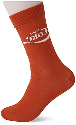 Coca-Cola 2 Pack Crew Socks Chaussettes décontractées, Rouge/Noir/Multicolore, 1