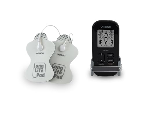 OMRON Masajeador de electroterapia portátil HV-F021 con 3 modos de masaje y 6 modos de tratamiento