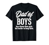 Dad Of Boys Less Drama Funny Fathers Day Daddy Sons Men Gift
