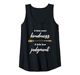 Womens Anti Bullying Shirts More Kindness Less Judgement Love Gift Tank Top