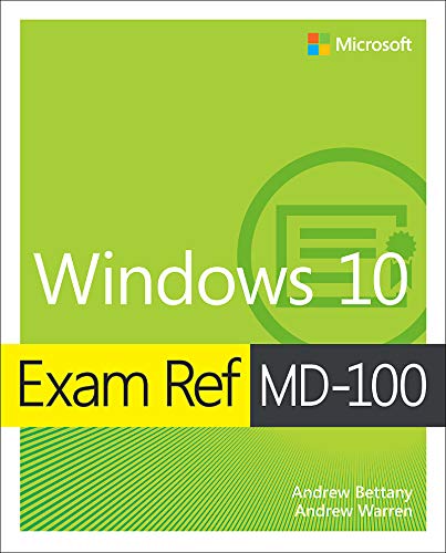 Exam Ref MD-100 Windows 10 book cover