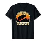 Bear Deer Funny Beer Retro Vintage St Patrick S Day T Shirt