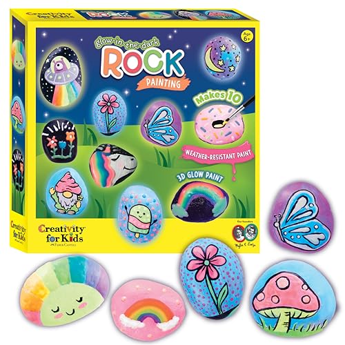 Creativity for Kids Glow In The Dark Rock Painting Kit.