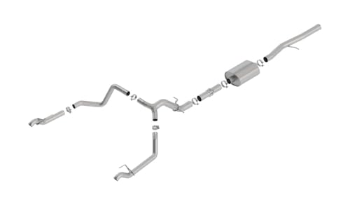 Borla ATAK Cat-Back Exhaust, 2019-2023 Chevrolet Silverado 1500 & GMC Sierra 1500 V8, T-304 Stainless (140775)
