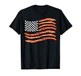 Usa Bacon Flag Cute Us Dried Pigs Funny 4Th Of July Gift T S