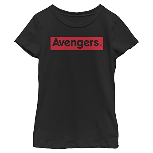 Marvel Girls' Avengers: Endgame Bold Avenger Title Black T-Shirt