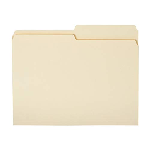 Amazon Basics manila file folders, letter, 1/2 tab, 36-pack