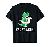 Vacay Mode Cute Dinosaur T Shirt Funny Family Vacation Gift T-Shirt