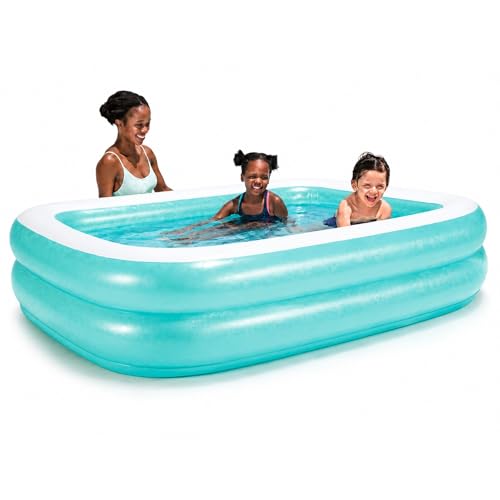 Bestway - Piscina Inflable Familiar, Rectangular Azul con Capacidad de Agua, Azul, 450 L, 200 cm