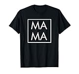 Mama Modern Boxed Square Mom, Matching Dada Family Gift T-Shirt