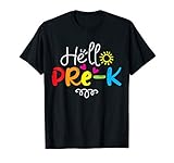 Hello Pre K Shirt Fun Back To School Teacher Student Gift T