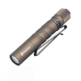 OLIGHT I3T EOS 180 Lumens Dual-Output Slim EDC Flashlight for Camping and Hiking, Tail Switch Flash Light with AAA Battery (Desert Tan)