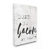 Stupell Industries Bacon My Heart Funny Word Kitchen Dining