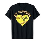 Softball Player 24 Jersey Outfit No 24 Sports Fan T Shirt