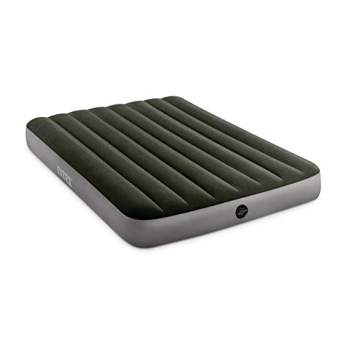 Intex 64778E Dura-Beam Colchón de Aire estándar Prestige de Fiber-Tech, tamaño Completo, Bomba de batería de Mano, Altura de Cama de 10 Pulgadas, Capacidad de Peso de 600 Libras
