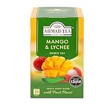 Ahmad Tea Green Tea Mango Lychee Teabags 20 Ct Pack Of 1 Caf