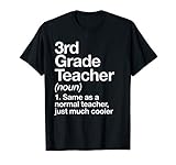 3rd Grade Teacher Definition Funny Back to School First Day T-Shirt