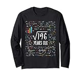 Square Root Of 196 14Th Birthday 14 Year Old Gifts Math Bday