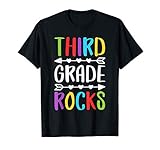 Third Grade Rocks Shirt Back To School Boy Girl Teacher T Sh