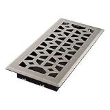 Imperial Templar 4 in. x 10 in. Brushed Nickel Steel Floor Register - 1 Each