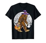 Bigfoot Witch Pumpkin Halloween Girls Women Sasquatch Lovers