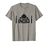 India Nice Taj Mahal in Agra Funny Typography Souvenir Gift T-Shirt