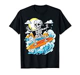 Skeleton Surfing Halloween Hawaii Hawaiian Men Women Surfer