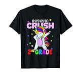 Crush 2nd Grade Dabbing Unicorn Girls Back To School T-Shirt