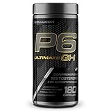 Cellucor P6 Ultimate GH Test Booster for Men, Growth Hormone Support Pills for Protein Synthesis & Fat Metabolism, 180 Capsules
