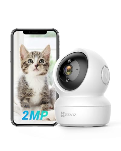 EZVIZ C6N Cámara Vigilancia WiFi Interior 360°, 1080P Camara Vigilancia Bebé/Mas