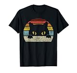 Cat Retro Style Vintage Black Kitten Cute Kitty Cats Lover T-Shirt